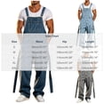 thumbnail image 3 of QQZ Wide Leg Cargo Denim Overalls Men, Adjustable Suspender Baggy Jumpsuit Pants for Street Wear, Work Wear and Casual Daily Outings, 3 of 5