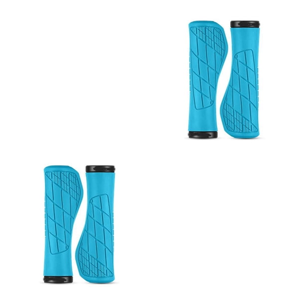 Wosthever 1 par de empuñaduras para manillar de bicicletas, portátiles, transpirables, ergonómicos, a prueba de golpes, coloridos, accesorios para el Azul 2piezas Wosthever CBP490750