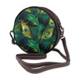 thumbnail image 2 of Lsque Peacock Feathers2 Pattern Shoulder Bag – Microfiber Leather Crossbody with Detachable Strap & Handle Ring, Waterproof & Durable, Elegant Everyday Carry, 2 of 5