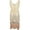 Beige, variant on LEAVINGSUO Sleeveless Dresses for Women Casual Summer Plus Size Vintage 1920s Flapper Tassel Great Evening Party Cocktail Dress