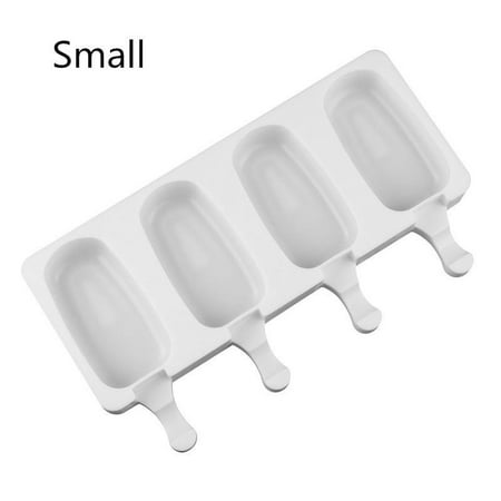 - 4 Cell Frozen Ice Cream DIY Pop Mold Popsicle Maker Lolly Mould Tray Pan Kitchen