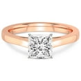 thumbnail image 3 of 5 Carat IGI Certified Princess Shape Lab Grown Diamond Engagement Ring | 14K Rose Gold |Shye Petal Solitaire Diamond Ring | FG-VS1-VS2 Quality Friendly Diamonds, 3 of 4