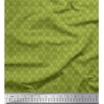 thumbnail image 1 of Soimoi Green Rayon Fabric Dot & Ribbon Ethnic Fabric Prints By Yard 56 Inch Wide, 1 of 3