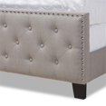 thumbnail image 6 of Bowery Hill Transitional Button Tufted Fabric Full Size Panel Bed in Gray, 6 of 8