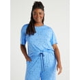 thumbnail image 3 of Joyspun Women's Knit Sleep T-Shirt with Short Sleeves, Sizes S-3X, 3 of 7