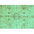 thumbnail image 1 of Ahgly Company Indoor Rectangle Oriental Turquoise Blue Traditional Area Rugs, 7' x 9', 1 of 4
