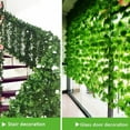 thumbnail image 4 of 100/2M Artificial Green Ivy Vine Garland Fake Leaf Plants Rattan Hanging Creeper Garlands for Garden Wedding Party Wall Decors, 4 of 9