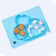 thumbnail image 1 of Plato de alimentación antideslizante para niños con divertidas formas de dinosaurios, plato para bebé con súper succión 100 % de silicona de grado alimenticio para comidas seguras y divertidas, 1 of 5