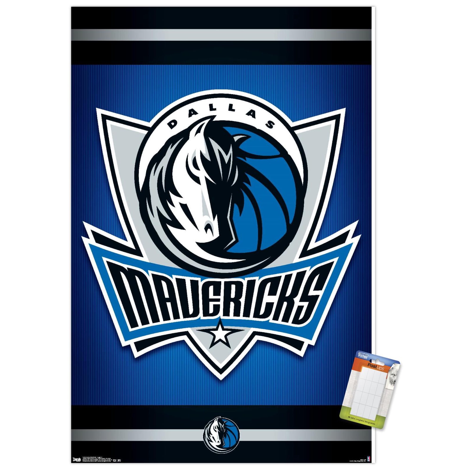 NBA Dallas Mavericks - Logo 14 Wall Poster, 22.375" x 34"