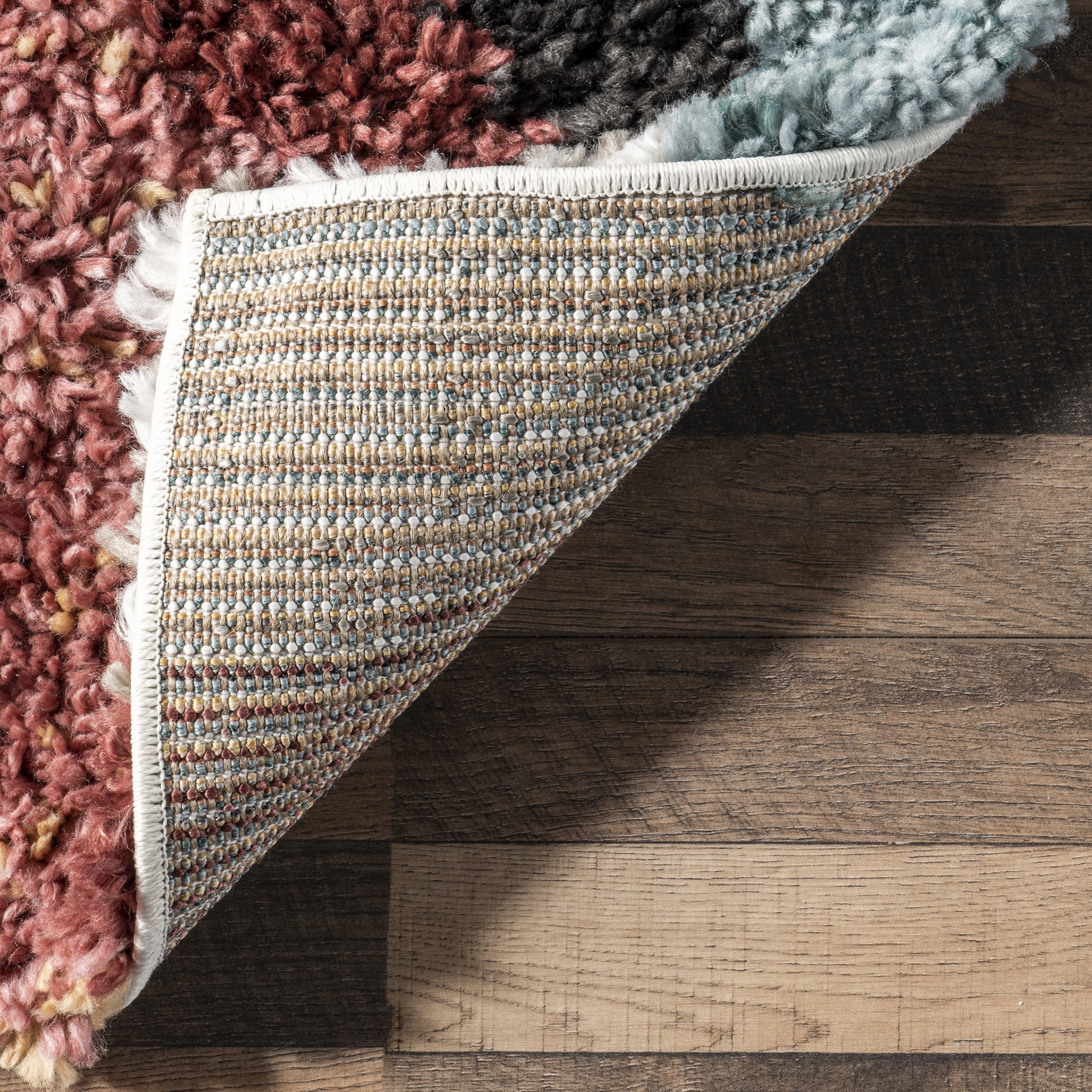 nuLOOM Henley ZigZag Kids Shag Area Rug, 5' x 7' 6", Multi