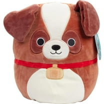 Squishmallows 10" Sassafras the St. Bernard Dog - Officially Licensed Kellytoy Plush - Collectible Soft & Squishy Puppy Stuffed Animal Toy - Add to Your Squad - Gift for Kids, Girls & Boys - 10 Inch