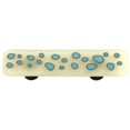 thumbnail image 1 of Hot Knobs HK6008-PA Réactif Blanc Rectangle Verre Armoire Pull - Aluminium Poste, 1 of 1