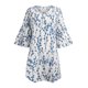 thumbnail image 4 of Mini Vestido de Vacaciones de Manga 3/4 Con Cuello en V Informal Con Estampado de Verano Para Mujer Odeerbi  ODB113843, 4 of 5