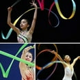 thumbnail image 4 of 2M/4M Colorful Gym Ribbon Dance Ribbon Rhythmic Art Gymnastic Ballet Streamer Twirling Rod Stick For GYM Training, 4 of 7