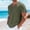 Army Green, variant on Men's & Big Linen Shirt with Short Sleeve Beach Hippie V Neck T Shirts Casual Summer Lightweight Tropical Shirts Size S-4XL White