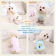 thumbnail image 2 of Paquete de 2 camisetas con estampado de rayas para perros, faldas, chalecos de algodón, vestidos plisados, ropa para cachorros, camisetas de verano, lindas camisetas para niñas y niños,, 2 of 7