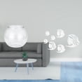 thumbnail image 2 of Acuario de escritorio,Pecera pequeña transparente,pecera,jarrón,mesa,Adhesivo de pared,Calcomanías de pared de peces para dormitorio,sala de estar y oficina,Pegatinas de pared de espejo, 2 of 8