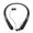 Black, variant on Neckband Bluetooth Headphone, Retractable Headphones with Bluetooth, Stereo Noise Cancelling Earphones,Neckband Bluetooth Earphones for Office Meetings and Daily Commuting