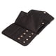 thumbnail image 5 of Estuche de joyería de viaje, plegable, portátil, a prueba de manchas, impermeable, diseño dorado, organizador de joyas, rollo para el hogar, negro, 5 of 9