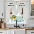 thumbnail image 6 of Cartoon Rockets Swag Valances for Windows, Kitchen Window Curtains Over Sink, Letters It's Monday We Have Lift-off Window Treatment Curtains for Living Room/Bedroom Curtains 2 Panel Sets 36"x45", 6 of 8
