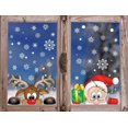 thumbnail image 3 of Pegatinas de copo de nieve de Navidad Pegatinas de ventana DIY Papá Noel Lindo Reno Pegatina de vidrio Pegatinas decorativas estáticas reutilizables extraíbles para el hogar / Tienda, 3 of 5