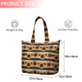 thumbnail image 4 of Beige Stripe Sunflower Pattern Travel Tote Bags for Women Carry On,Large Weekender Bags for Women Travel,Multi Functional Duffle Bag for Work,Shopping,Sports, 4 of 5