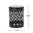 thumbnail image 3 of Holt Metal Outdoor Side Table, Black, 3 of 6
