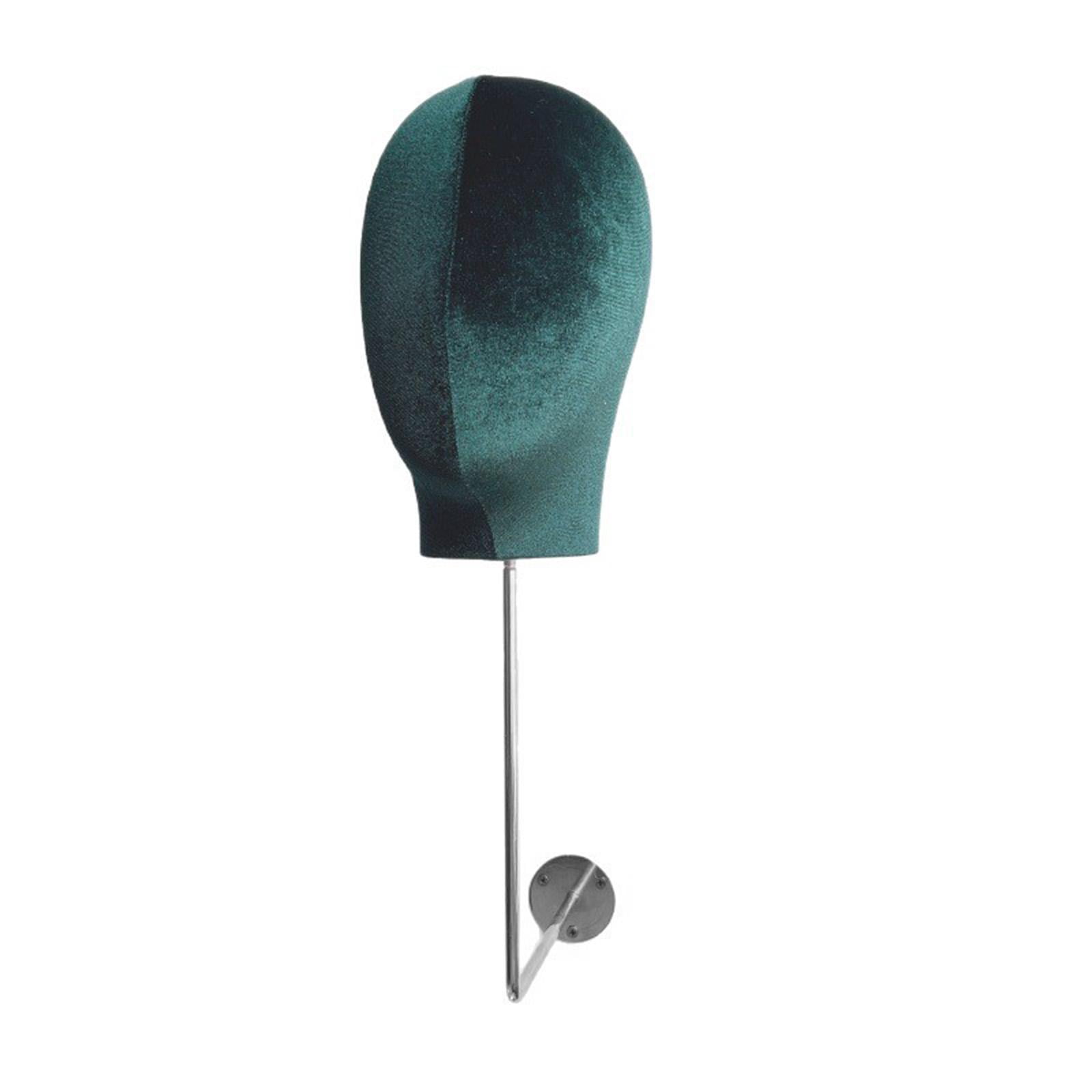 Serenable Mannequin Head Model, Hat Display, Mannequin Head, Modern Fashionable Portable Storage Rack for Making Styling Shopping Malls Green