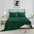 thumbnail image 5 of 3-Piece Stripe Green Polyester Bed Sheet Set, Twin –18 inch Deep Pocket, 5 of 5