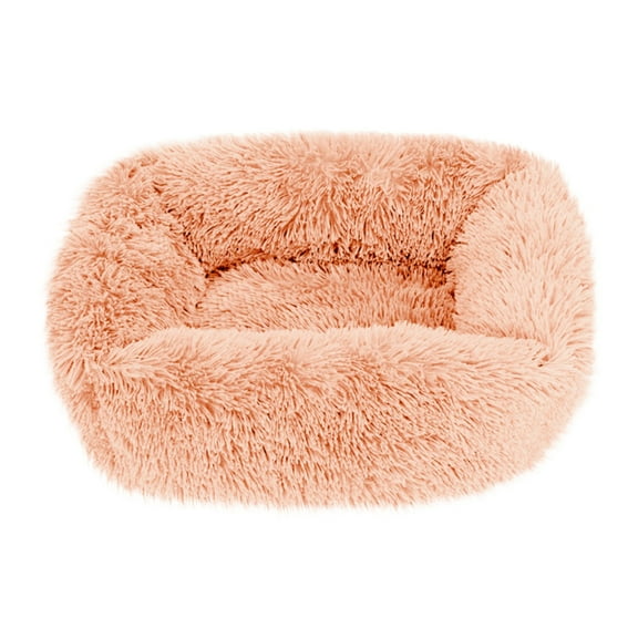 Christmas Clearance! Feledorashia Dog Bed Long Strip Shape Comfortable Plush Kennel Dogs Pet Litter Sleep PV Litter Sleeping Bed 45*35cm