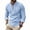 Light Blue, variant on OIOLOYJM Mens Long Sleeve Lace Up Tunic Medieval Viking Pirate Gothic Steampunk Retro Linen Blend Mandarin Collar Beach Casual Shirts Black 3XL