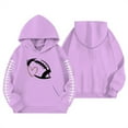 thumbnail image 3 of Tiijoy Big Girl's Football Theme Hoodie Soft Sports Hooded Sweatshirt, Sizes 7-8, 3 of 3