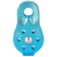 thumbnail image 1 of aluminium alloy heavy duty single rope pulley block climbing safety equipment (blue), 1 of 5