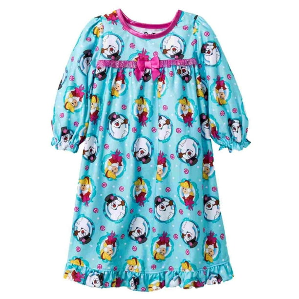 Frosty Infant & Toddler Girls Blue Flannel Frosty Snowman Nightgown
