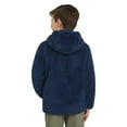 thumbnail image 3 of Eddie Bauer Youth Kid's High Pile Plush Hooded Full Zip Jacket (Blue/X-Small), 3 of 7