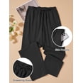 thumbnail image 2 of COOFANDY Men's Cotton Linen Pants Elastic Waist Drawstring Summer Beach Trousers Casual Yoga Pant, 2 of 6
