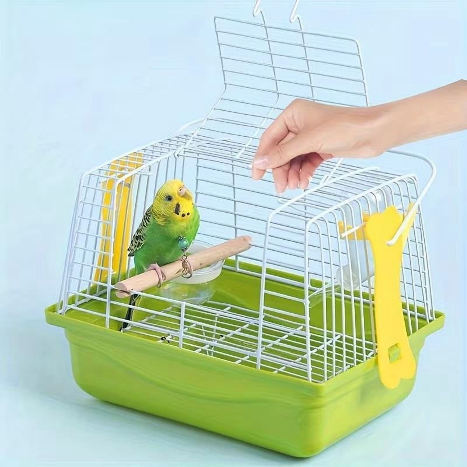 Lightweight Foldable Bird Travel Cage for Small Parrots, Airline-Approved Carrier
