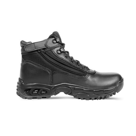 Ridge Footwear Mid-size Tactical Black Leather Zipper Boots - Multiple Sizes