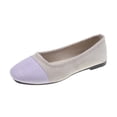 thumbnail image 3 of Women's Color Block Flat Shoes, Plus Size Comfortable Round Toe Casual Flats for Spring Autumn Wear, 3 of 5