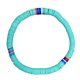 thumbnail image 1 of 1 pulsera bohemia de arcilla polimérica con cuerda para pareja (azul), 1 of 7