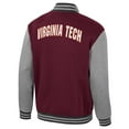 thumbnail image 3 of Men's Colosseum Maroon Virginia Tech Hokies Ambi-Turner Full-Zip Varsity Jacket, 3 of 3