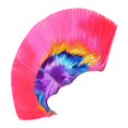 thumbnail image 3 of Peluca mohicana punk rockera para mujeres y hombres, peluca para baile de máscaras. Rosa, 3 of 9