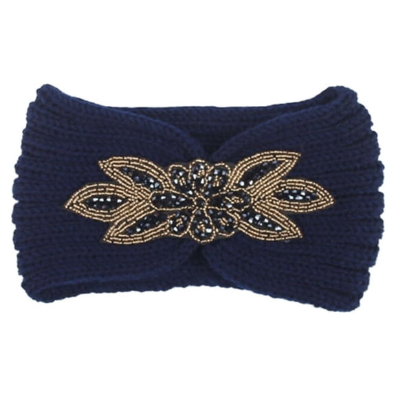 LABSERRON Circular Headband with Minimalist Style for Yoga 1Pack Dark Blue