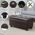thumbnail image 5 of Convenience Concepts Designs4Comfort 7th Avenue Storage Ottoman Bench, 5 of 9
