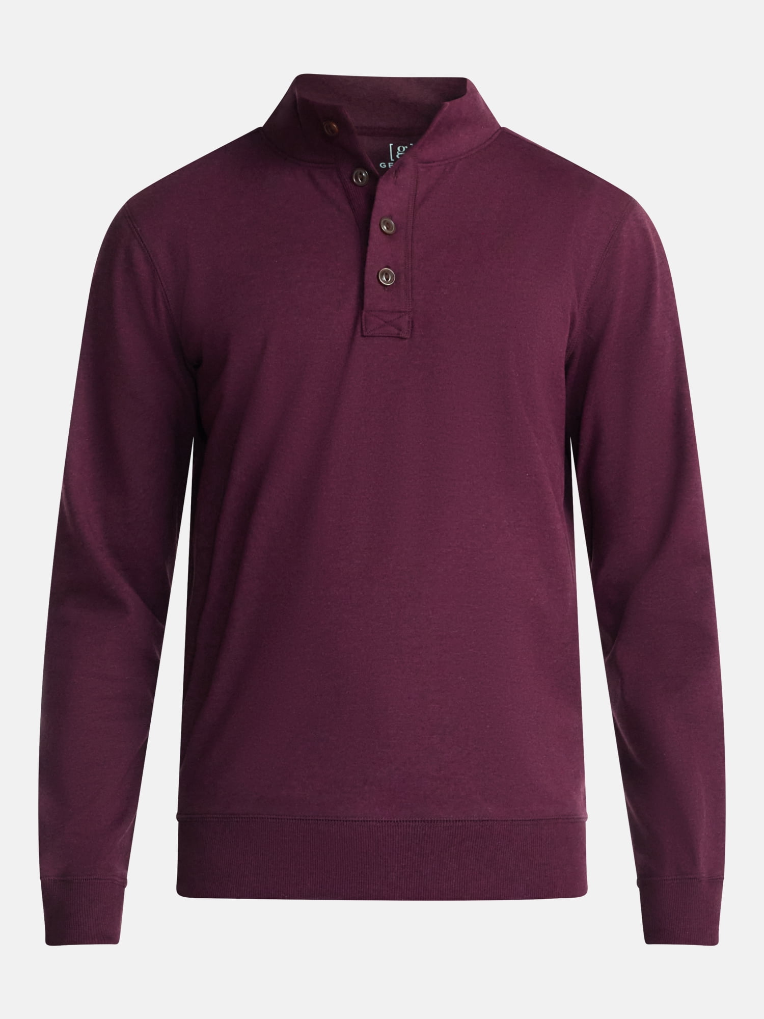 George Men's Knit Pullover Sweatshirt with Long Sleeves, Sizes S-5XB