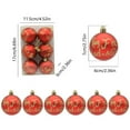 thumbnail image 3 of Under$1 PEONAVET Christmas Balls Christmas Tree Decoration Balls Powder Balls Christmas Hanging 6cm Christmas Decoration Small Pendant, 3 of 5