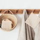 thumbnail image 3 of unbranded 6Ud Paquete De Toallas Para Exfoliar Cuerpo Y Pies Material Lino Beige, 3 of 7