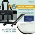 thumbnail image 6 of Katziela Quilted Chariot Pet Carrier With Removable Wheels and Double Telescopic Handle (Black) Pack 1, 6 of 7