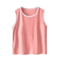 thumbnail image 5 of Plebaso Baby Girls Boys Pajamas Sets Solid Color Sleeveless T Shirt Pants Breathable Two-Piece Set Kids Clothes, 5 of 5