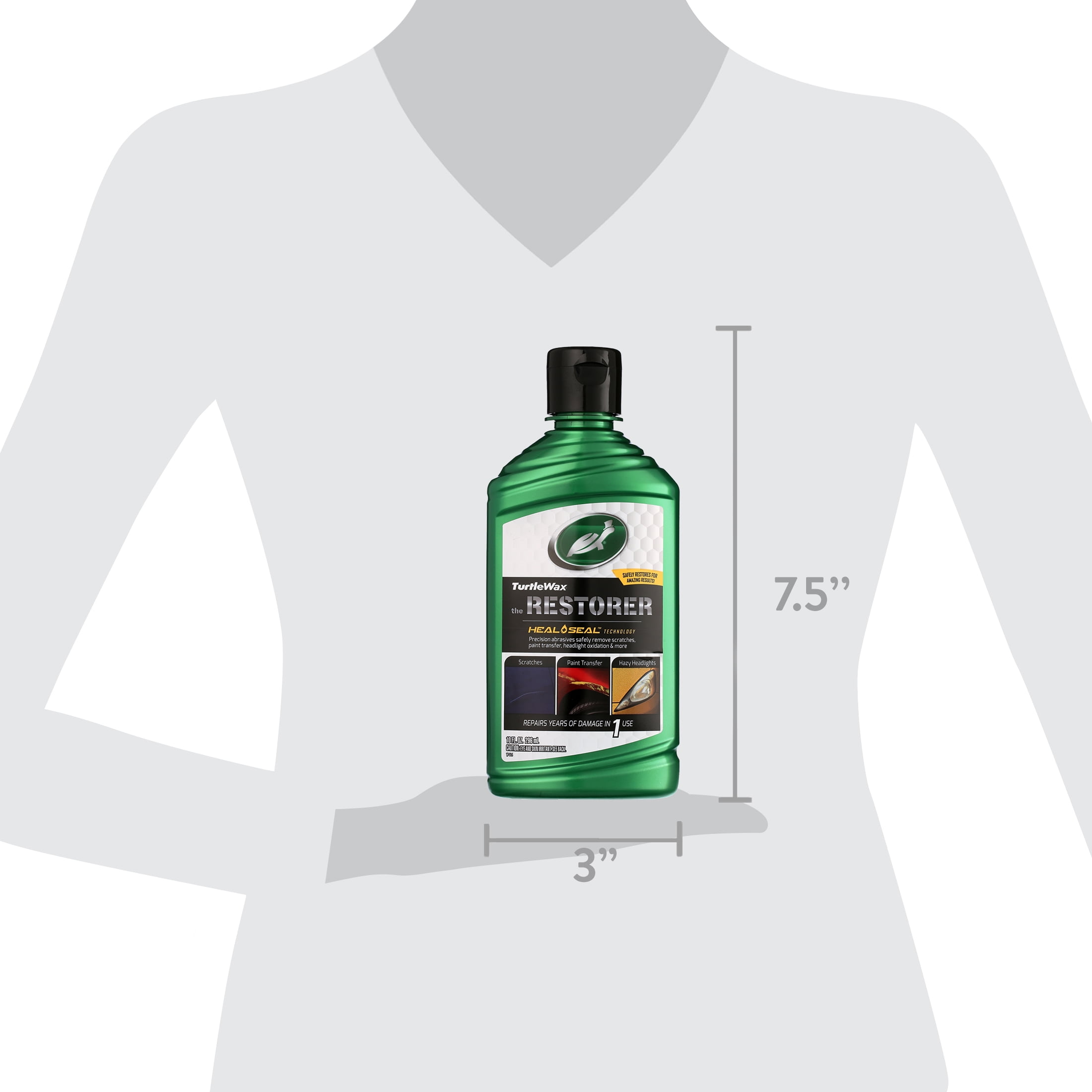 (2 pack) Turtle Wax the Restorer All-In-One with Heal + Seal Technology, 10 oz